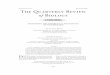 Volume No. December The Quarterly Review - Evolutionary Studies