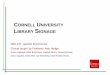ORNELL NIVERSITY IBRARY IGNAGE - Cornell University Ergonomics Web
