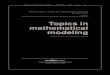 Topics in mathematical modeling - Univerzita Karlova