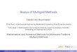 Basics of Multigrid Methods -   - SINTEF