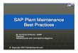 SAP Plant Maintenance Best Practices - Reliability Performance