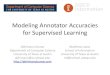 Modeling Annotator Accuracies for Supervised Learning
