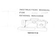 INSTRUCTION MANUAL FOR SEWING MACHINE - Singer® Sewing Company
