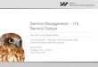Service Management â€“ ITIL Service Design