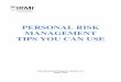 PERSONAL RISK MANAGEMENT TIPS YOU CAN USE - Forsyth Insurance Agency