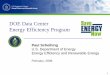 DOE Data Center Energy Efficiency Program