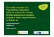 Economic aspects of a Payment for ecosystem services scheme for