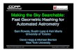 Making the Sky Searchable: Fast Geometric Hashing for Automated