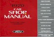 DEMO - 1970 Ford Car Shop Manual (Vol I-V)