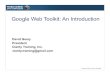 Google Web Toolkit: An Introduction - Java Conference