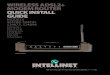 WIRELESS ADSL2+ MODEM ROUTER QUICK INSTALL GUIDE