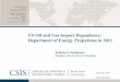 US Oil and Gas Import Dependence: Department of Energy Projections