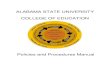 ALABAMA STATE UNIVERSITY COLLEGE OF EDUCATION