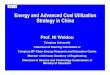 Energy and Advanced Coal Utilization Strategy in China
