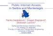 Public Internet Access in Serbia and Montenegro