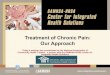 Treatment of Chronic Pain: Our Approach - Home / SAMHSA-HRSA