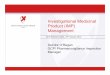 Investigational Medicinal Product (IMP) Management