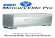 OWC Mercury Elite-AL Pro Dual Bay Assembly Instructions