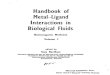 Handbook of Metal-ligand