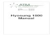 Hyosung 1800 Manual - Home Page - ATM of America, Inc