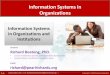 Information Systems in Organizations -   - Get a Free