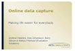 Online data capture - ARTD