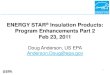 ENERGY STAR Insulation Products: Program Enhancements (Part 2)