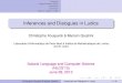 Inferences and Dialogues in Ludics
