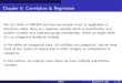 ADA1: Chapter8, Correlation & Regressionjames/chapter8c.pdf · 2017. 11. 8. · Chapter 8: Correlation & Regression In the simplest case, there are two quantitative variables. Examples
