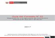 Guía del Formato N 03 · 2017. 10. 31. · Guía del Formato N° 03 Seguimiento a la ejecución de inversiones Directiva N° 003-2017-EF/63.01 2017 Aplicaciones Informáticas del