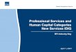 Professional Services and Human Capital Categories New Services … Services... · 2021. 4. 1. · From Office of Professional Services and Human Capital Categories. Adam Soderholm