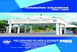 ACADEMIC CALENDAR · 2021. 6. 24. · ACADEMIC CALENDAR 2019 - 2020 PSG CAS Since 1947 Ãè [A, ¶¤¡,¶ ISO 9001:2015 ID 9105013918 An Autonomous College - Affiliated to Bharathiar