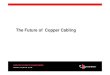 The Future of Copper Cabling - FIA...Modern Cabling History... Copper Cat 5 1994 Cat 5e 1998 Cat 6A 2008 Cat 6 1998 Cat 7 1999 Cat 7A 2008 ISO 24764, EN 50173-5 and the new draft of