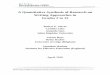 A Quantitative Synthesis of Research on Writing Approaches in … · 2021. 2. 16. · A Quantitative Synthesis of Research on Writing Approaches in Grades 2 to 12 Robert E. Slavin