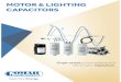 MOTOR & LIGHTING CAPACITORS - Comar Condensatori · 2020. 1. 9. · The MKA 450 capacitors are suitable for the standard motor applications . 5 Climatic category - 25 °C / + 85 °C