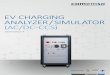 EV CHARGING ANALYZER / SIMULATOR (AC/DC-CCS)...DIN 70121, ISO 15118 and SAE J1772, as well as IEC 61851-23 Annex CC (option). Acts as PLC tracer (trace SLAC, V2G messages) with real