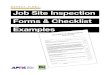SAFETY FIRST Job Site Inspection Forms & Checklist Examples