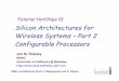 Silicon Architectures for Wireless Systems – Part 2 