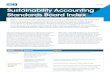 SASB Index Sustainability Accounting Standards Board Index