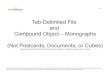Tab-Delimited File and Compound Object – Monographs (Not 