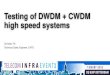 Testing of DWDM + CWDM high speed systems