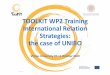 TOOLKIT WP2 Training International Relation Strategies 