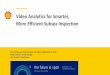 Video Analytics for Smarter, More Efficient Subsea Inspection