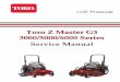 Toro Z Master G3 3000/5000/6000 Series Service Manual