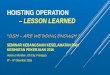 HOISTING OPERATION LESSON LEARNED