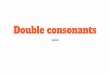 Double consonants - Primary Resources