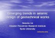 Emerging trends in seismic design of geotechnical works
