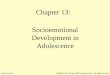 Chapter 13: Socioemotional Development in Adolescence