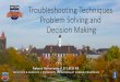 Troubleshooting Techniques Problem Solving Decision Making