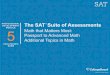 SAT Suite of Assessments Facilitator’s Guide: Math that 